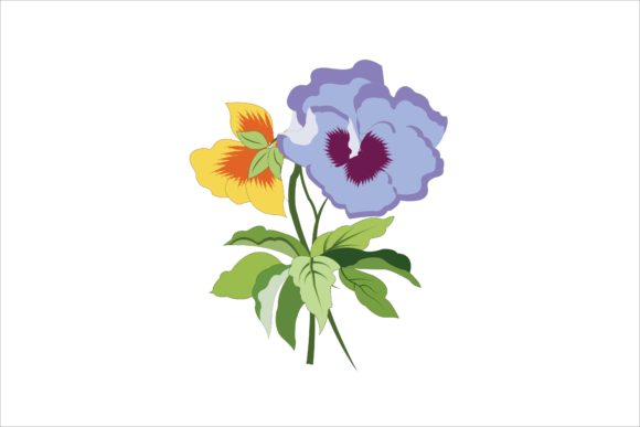 Blue Floral Flower Ornament Illustration: A Versatile Design for Your Creative Projects
