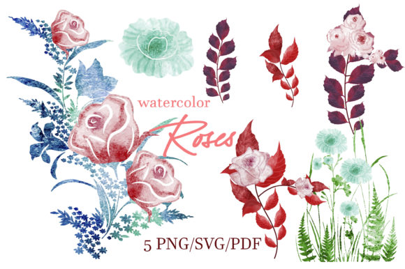 Discover the Charm of Watercolor Clipart Winter Floral Design
