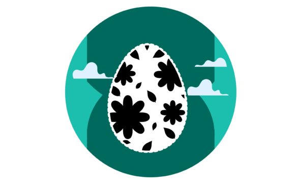 Eater Egg Beauty Black Floral: A Versatile Design for Your Creative Projects