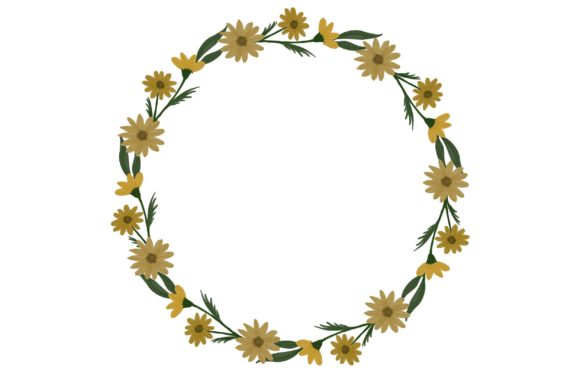 Embrace Elegance with a Yellow Floral Watercolor Wreath