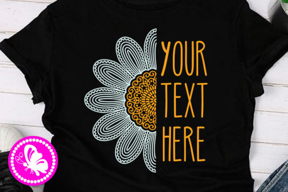 Embrace Elegance with Mandala Half Chamomile Floral Decor