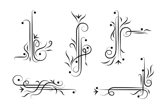 Enhance Your Design Projects with Swirls Ornament Clipart and Floral Decorations