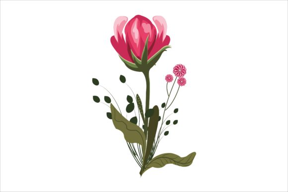Enhance Your Designs with a Rose Floral Flower Illustration Vector