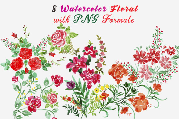 Explore the Beauty of Floral Clipart Watercolor Design