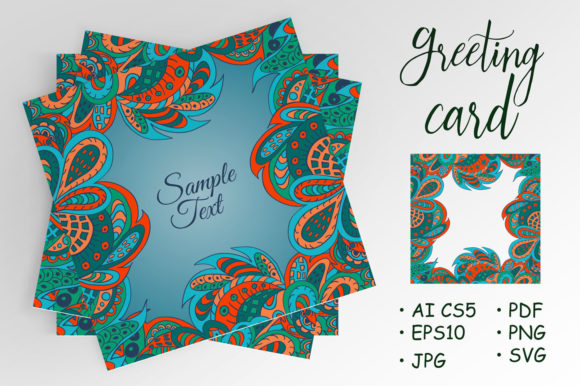 Explore the Versatile Floral Doodle Ethnic Pattern