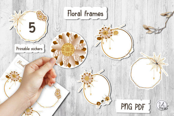 Explore the Versatile Floral Frames Stickers Pack for Creative Projects