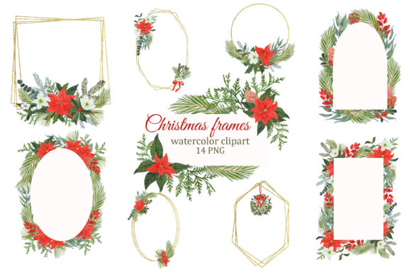 Exploring the Versatility of Christmas Floral Frame Clipart, Winter