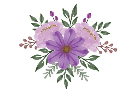 Exploring the Versatility of Purple Floral Watercolor Illustrations