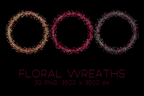 Floral Wreath Clipart: A Versatile and Charming Addition to Your Creative Projects