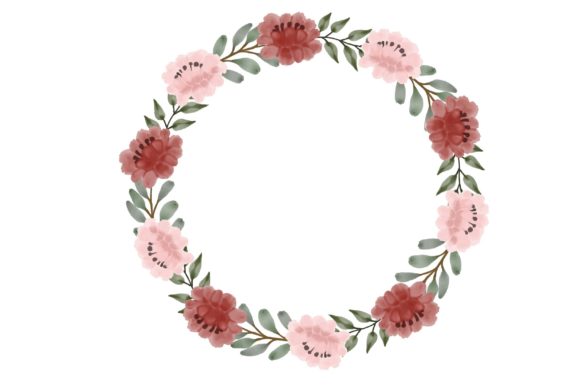 Frame with Floral Watercolor Border: A Versatile Design Element