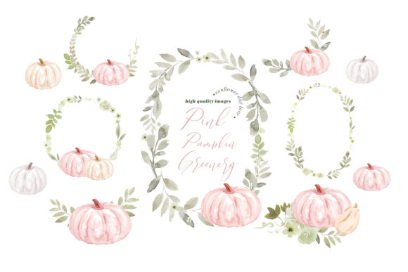 Strategic Use of Moder Pink Pumpkin Floral Clipart for Enhanced Visual Branding